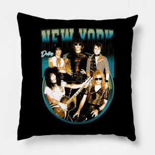 New York Dolls Anthems Visualizing Rock 'N' Roll Legends Pillow