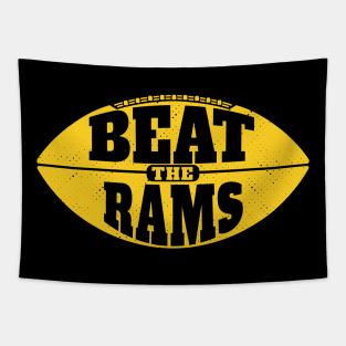 Beat the Rams // Vintage Football Grunge Gameday Tapestry