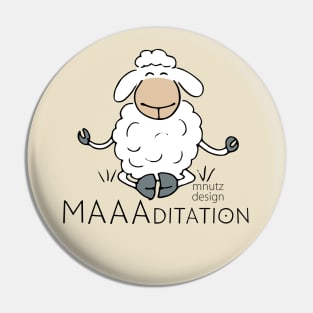 Sheep - wordplay - Meditation Pin