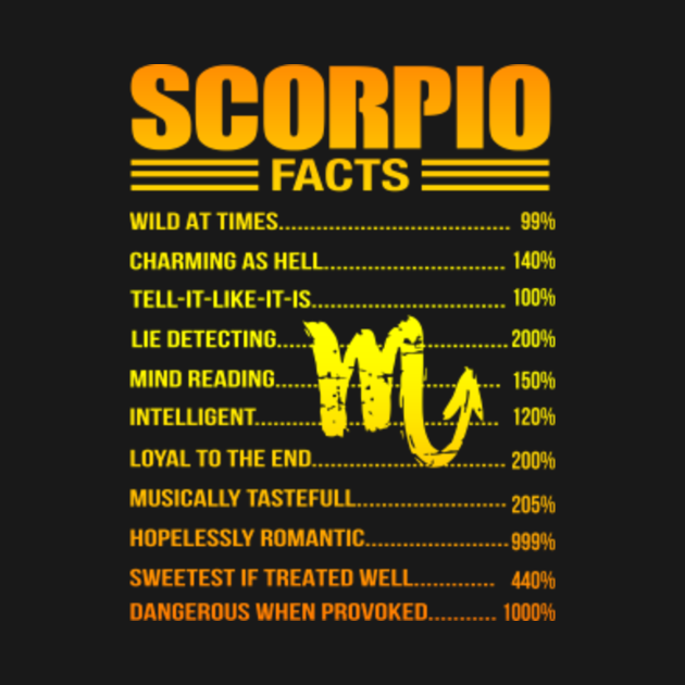 Scorpio Facts Traits Zodiac Signs November Lover Gift Shirt Scorpio Zodiac Sign Long Sleeve