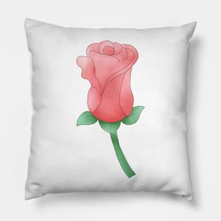 Opening rose pattern Pillow