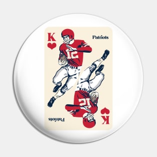 New England Patriots King of Hearts Pin