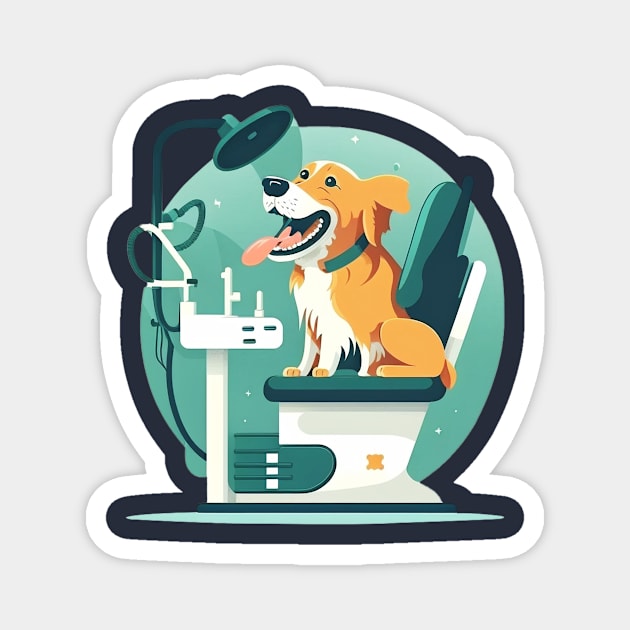 "Funny 'Trust Me I'm a Dogtor' Design" Magnet by Kamran Sharjeel