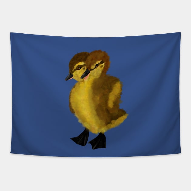 Conjoined Duckling Tapestry by Witchvibes