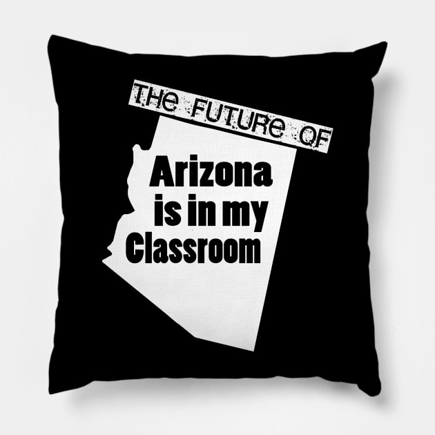 Arizona teacher protest Pillow by franzaled