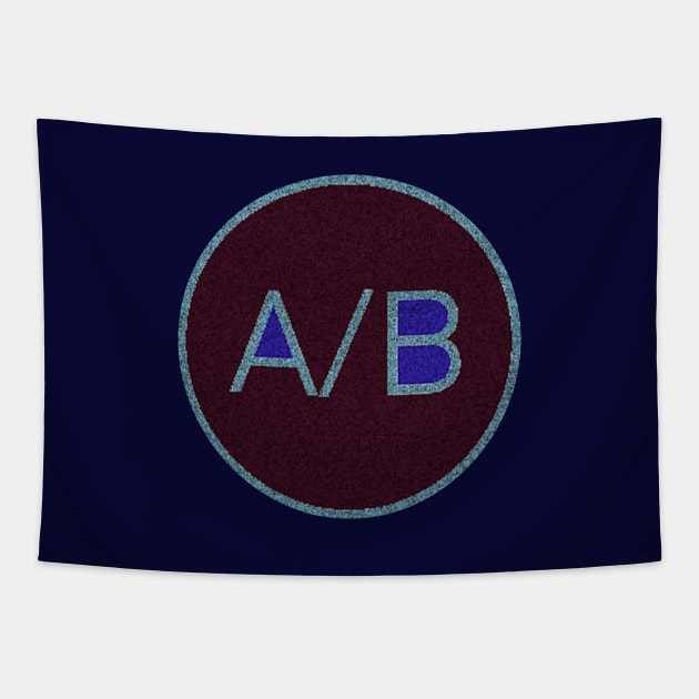 A/B OG Logo Rastered Tapestry by Audioboy® Foundation Merch Store