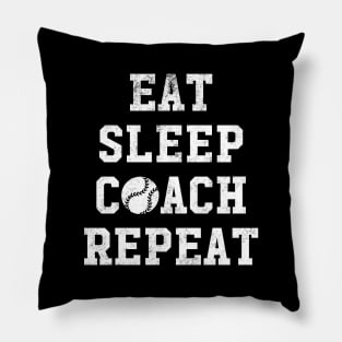 Eat sleep coach repeat Pillow