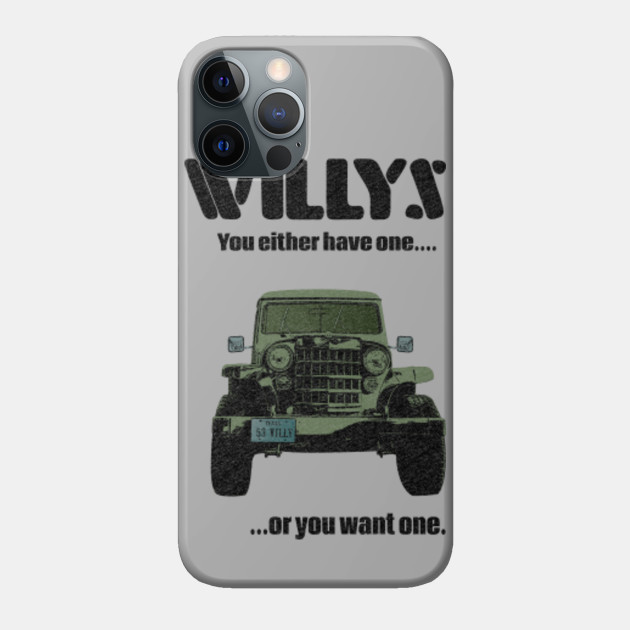 53 Willys Distressed - Jeep Willys - Phone Case