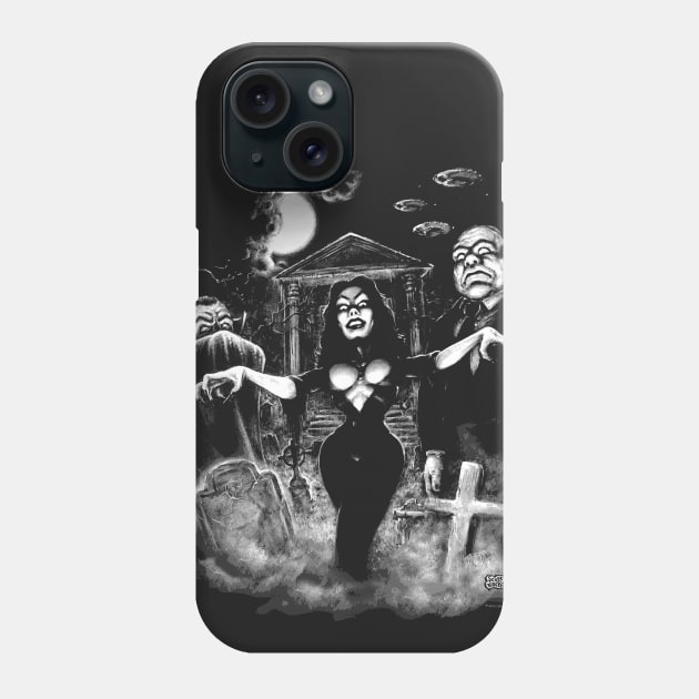 Vampira Plan 9 zombies Phone Case by monstermangraphic