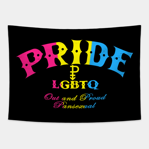 Pansexual Pride - CBs style - Pan Pride Flag Tapestry by ianscott76