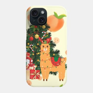 Alpaca gifts tree Phone Case