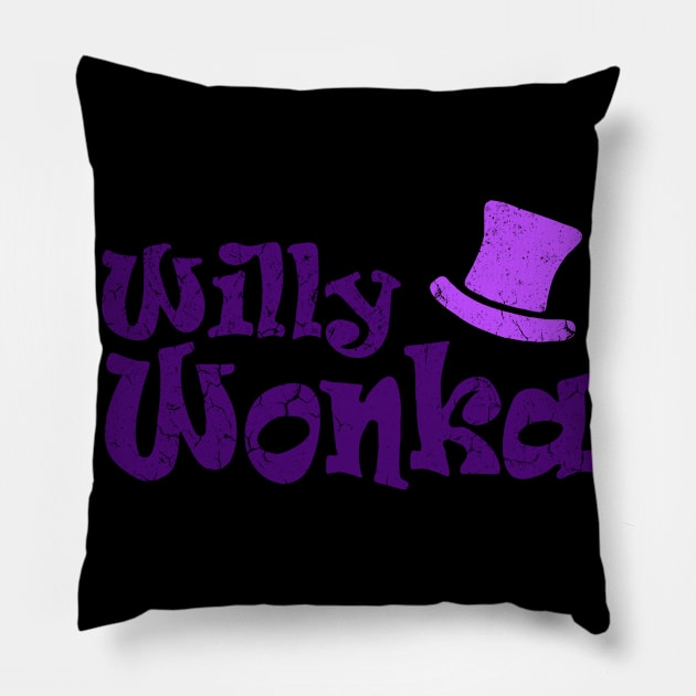 Christmas movie Willy Wonka Pillow by Horrorrye