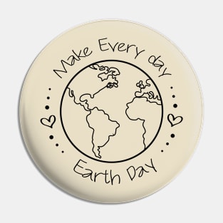 Earth day 2022 - Make every Day Earth Day - Go Planet It's Your Earth Day - Earth Day Is My Birthday - Earth Day Boho Rainbow Design Pin