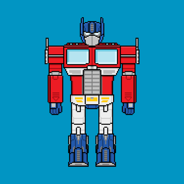 Optimus Prime (Pixel Art) by pilou_pixel