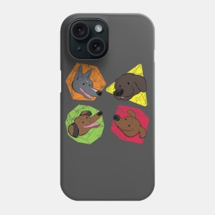 Happy Doggos and Dice Phone Case