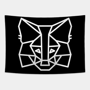 MetaMask Fox White Tapestry