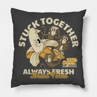 bannana monkeys Pillow