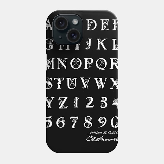 Font of Type Vintage Patent Drawing Phone Case by TheYoungDesigns