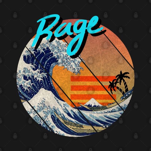 The Great Wave Retro - Rage by A Comic Wizard