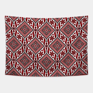 Traditional Ajrak Pattern Tapestry