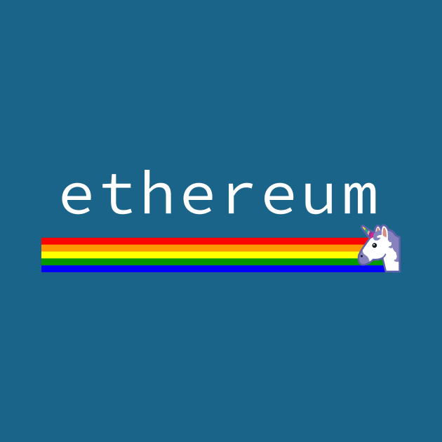 Ethereum Unicorn - Rainbow by mangobanana