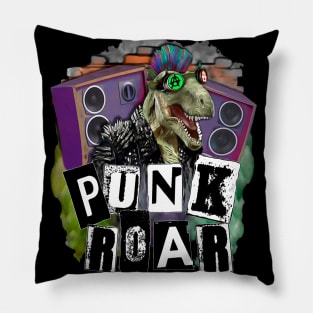 Punk Roar Trex Punk Pillow