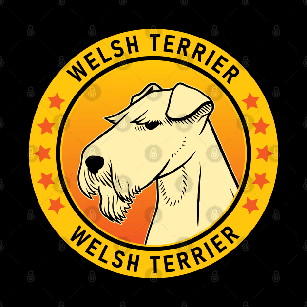 Welsh Terrier Dog Portrait by millersye