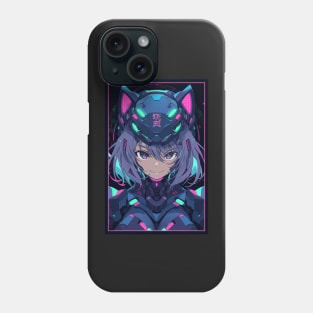 Anime Cat Girl Pink | Quality Anime Design | Chibi Cat Girl Miaw | Manga Anime Art Phone Case