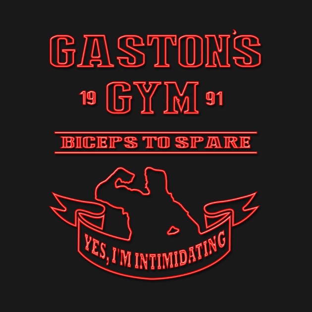 Gaston's Gym Red by shawnalizabeth