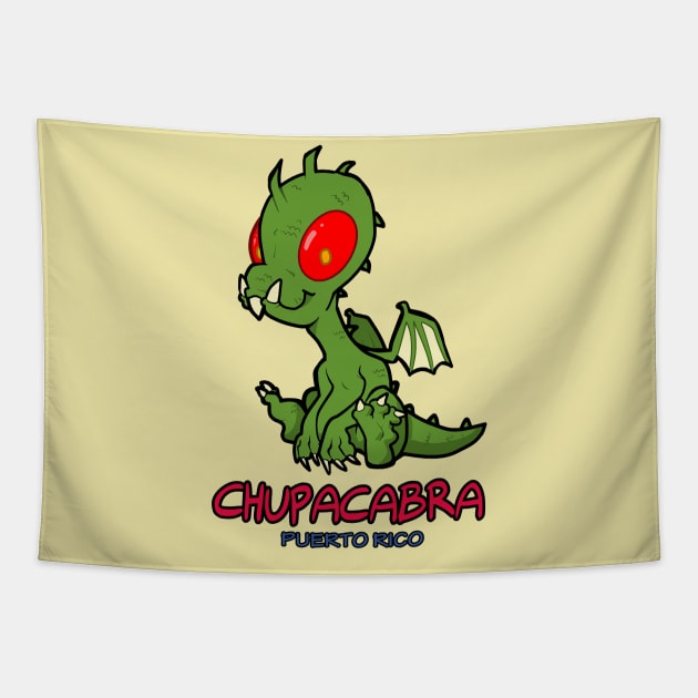 Compendium of Arcane Beasts and Critters - Chupacabra Tapestry by taShepard