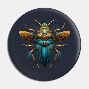 The Blue Scarab Pin