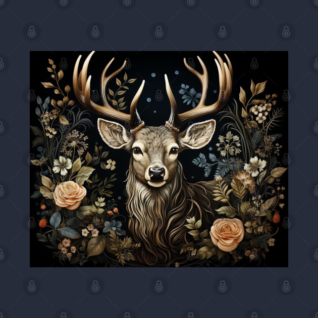 Cottagecore Aesthetic Deer by AI Art Originals