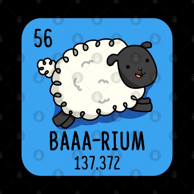 Baaarium Cute Sheep Chemistry Pun by punnybone