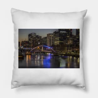 Southbank footbridge, Melbourne, Victoria, Australia. Pillow