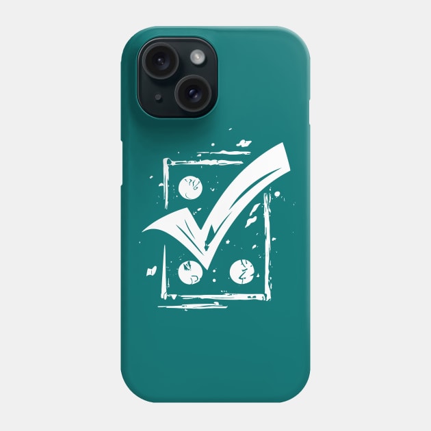 Better Things Are Necessary And Possible: Motivational Tick Symbol Phone Case by A Floral Letter Capital letter A | Monogram, Sticker