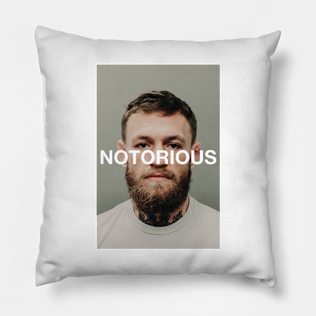 Connor McGregor Mugshot Notorious Pillow by Just Gotta Look