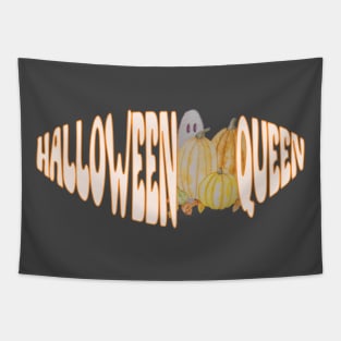 Halloween Queen ghosts and pumpkins Tapestry