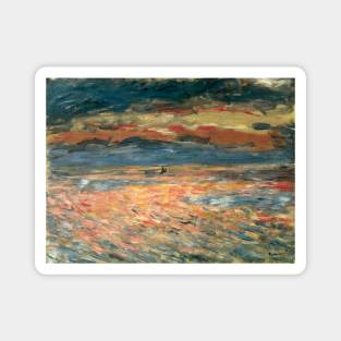 Sunset at Sea by Pierre Renoir Magnet