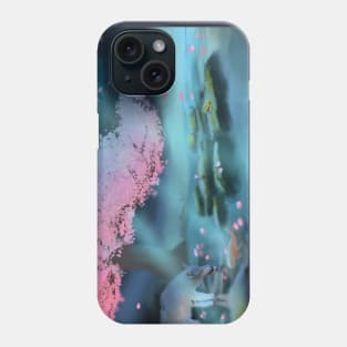 Moonlight wolf scenery Phone Case