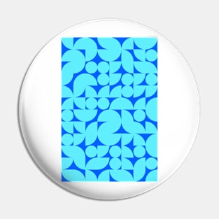 Kids Bluish Geometric Pattern - Shapes #9 Pin