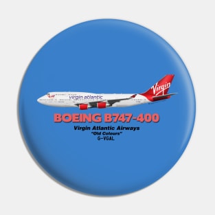 Boeing B747-400 - Virgin Atlantic Airways "Old Colours" Pin