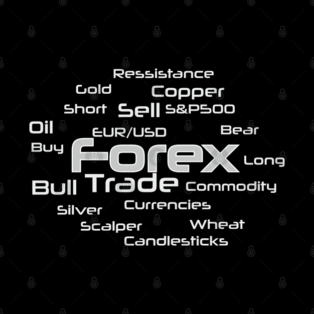 Fx , forex or foreign exchange trading design terminology words by Guntah