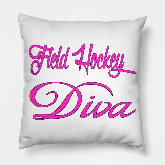 Field Hockey Diva Pillow by Naves