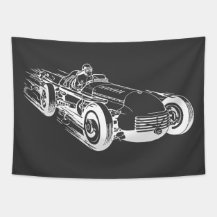 Vintage Race Car 1 by © Buck Tee Originals Tapestry