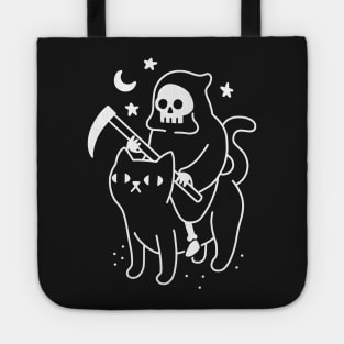 Death Rides a Black Cat Tote