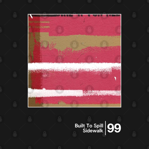 Built To Spill - Sidewalk / Original Minimal Graphic Artwork Design by saudade