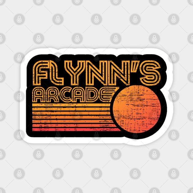 Flynns Arcade 80s retro vintage Magnet by Myartstor 