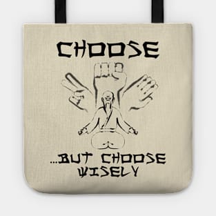 Rock Paper Scissors ... Choose Wisely Tote