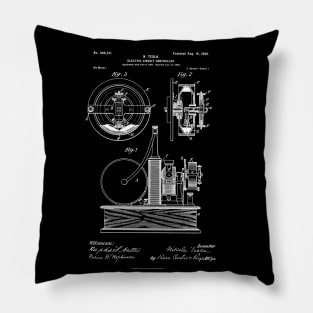 Nikola Tesla 1898 Electrical Circuit Controller Patent Print Pillow