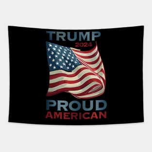 Trump 2024 Proud American Tapestry